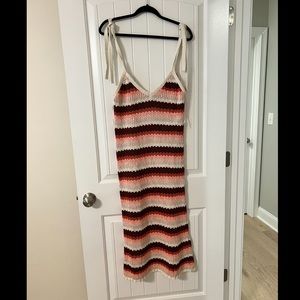 Zara crochet midi dress NWT